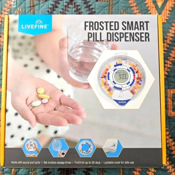 Frosted Smart Pill Dispenser - Picture 1 of 7